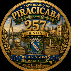 Piracicaba medalha de aniverario de cidade