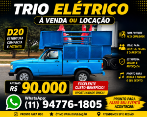Oportunidade Mini trio D20 apenas 90.000