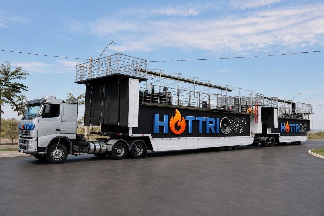 Super HOTTRIO, trio elétrico com dois palcos e estrutura para grandes eventos